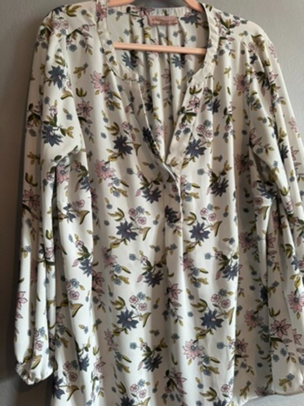 Philosophy Floral Sheer Top - Size 2X